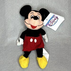 Mickey Mouse Classic The Disney Store Bean Bag Plush 8" Stuffed Toy Animal